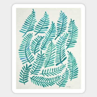 fronds green Sticker